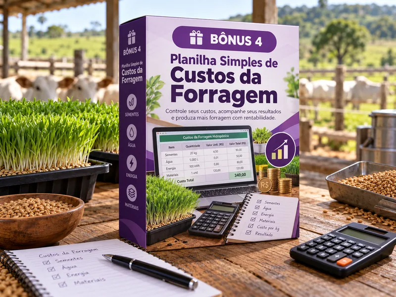 Bônus Planilha Simples de Custos da Forragem